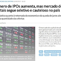 Nmero de IPOs aumenta, mas mercado de capitais segue seletivo e cauteloso no pas